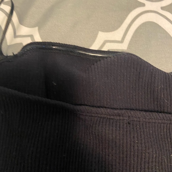 Black tube top from dynamite. Size large. Ribbed. - Picture 3 of 4
